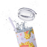 20 oz. Skinny Tumbler in Retro Rainbows