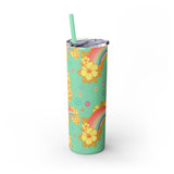 20 oz. Skinny Tumbler in Retro Rainbows