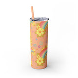 20 oz. Skinny Tumbler in Retro Rainbows